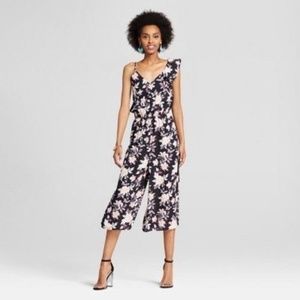 Floral Ruffle Sleeve Jumpsuit - NWT